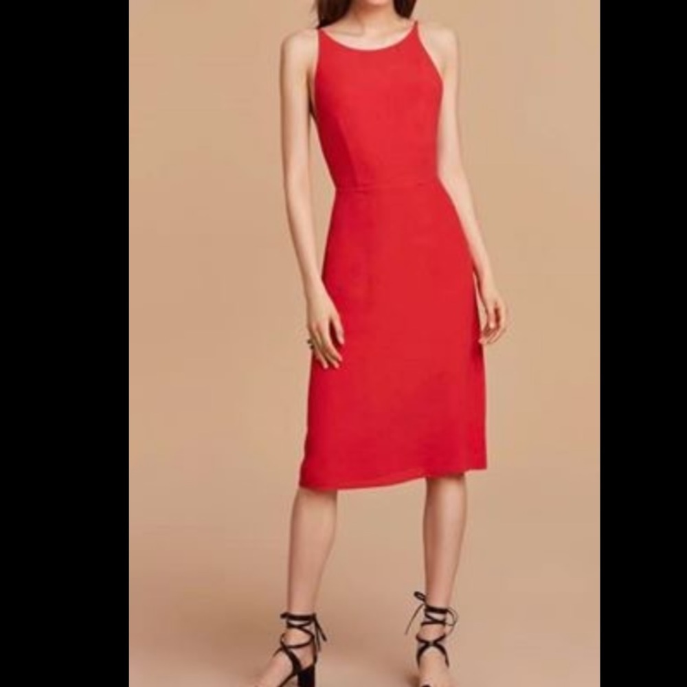 SOLD - Wilfred Créneau Slip Dress - Goji Berry